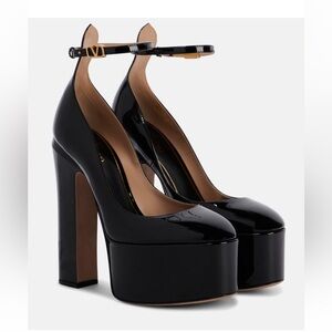 Valentino Garavani Tan-Go 155 leather platform pumps